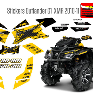 Stickere Compatibile ATV Outlander G1 2010 - 2011 Kit complet customizabil
