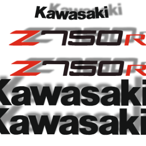Kit stickere compatibila Kawasaki z750  Customizabile