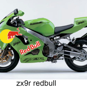 Kit stickere compatibile kawasaki zx9r 2002 RedBull Customizabil