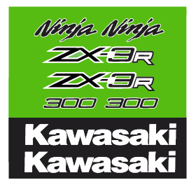 Kit stickere compatibile kawasaki ninja 300 zx3r model 2012–Present customizabile
