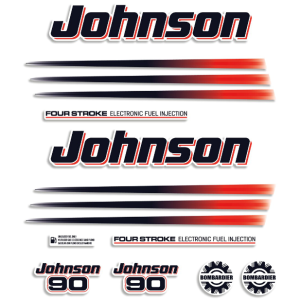   stickere motor barca customizabile compatibile Johnson Fourstroke 90