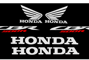 Kit mic stickere compatibile Honda cbr 500r 2022 kit Inscriptii