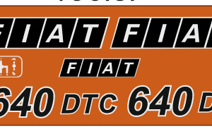 Kit stickere tractor Fiat 640 DTC