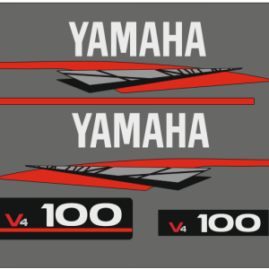 Yamaha V4 100 Kit stickere motor barca customizabile 