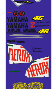 Kit stickere Yamaha Aerox r 2008 M1 46 edition